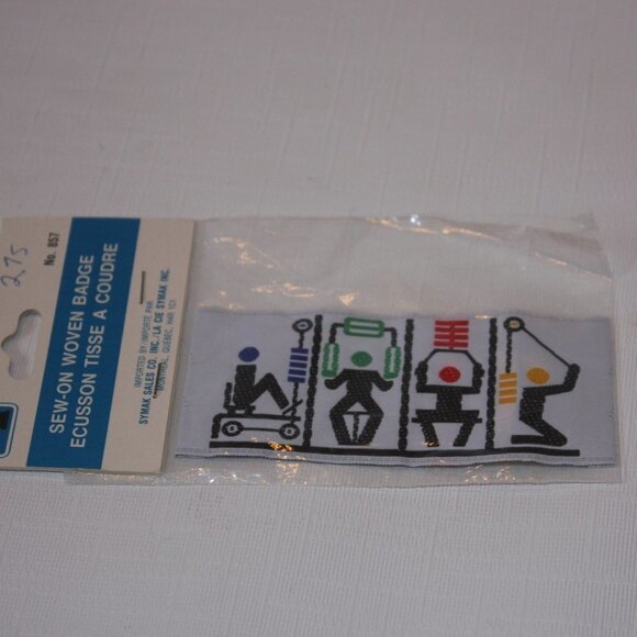 Sew On Fitness Patch Fabric Patch GYM Workout - Picture 1 of 2